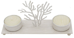 Pretty Valley Home - Ocean - Coral Candleholder