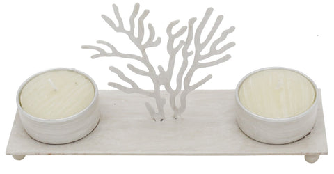 Pretty Valley Home - Ocean - Coral Candleholder
