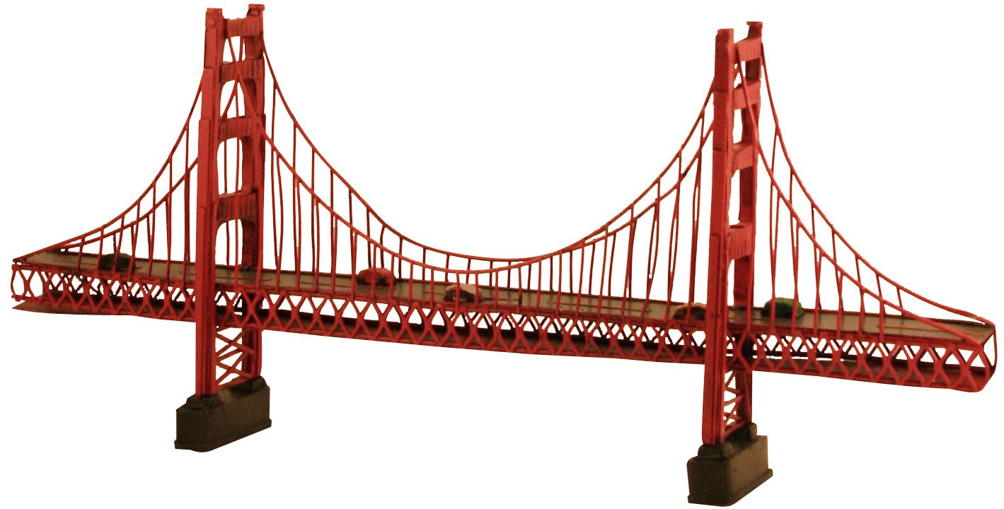 Pretty Valley Home - Retro Classic Handmade Iron 'Golden Gate Bridge' Model Craft Figure