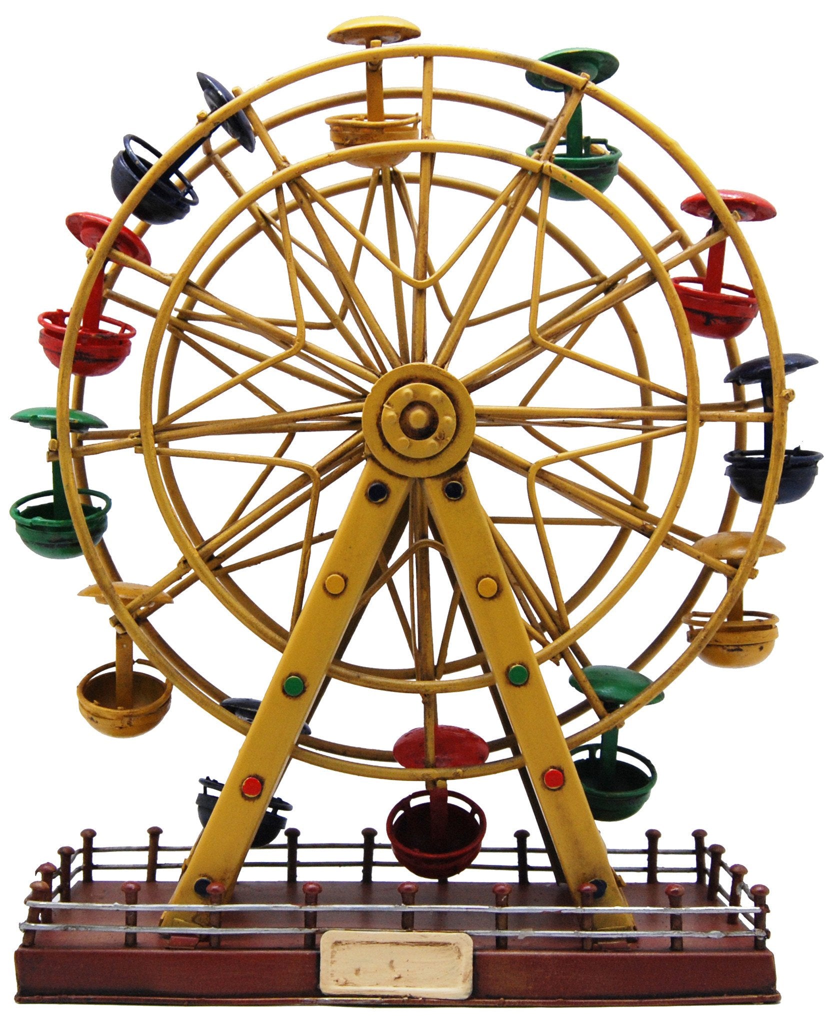 Pretty Valley Home - Retro Classic Handmade Iron 'Ferris Wheel' Model Craft Figure