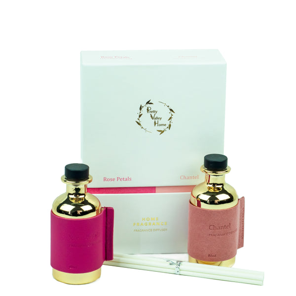 Reed Fragrance Diffuser Set Rose Petals Chantel Combo DFS-CTL-RP-3412